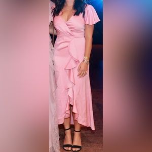 Jay Godfrey Pink Ruffle Dress